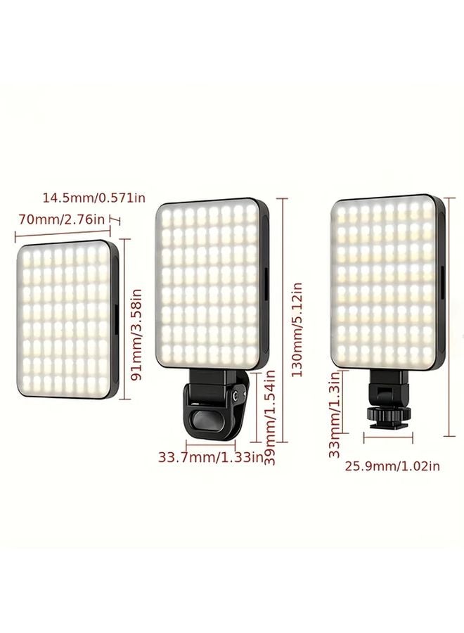 ضوء سيلفي مغناطيسي RGB 128 LED قابل للشحن بـ 3 أوضاع للبث المباشر وتسجيل الفيديو - Image 2